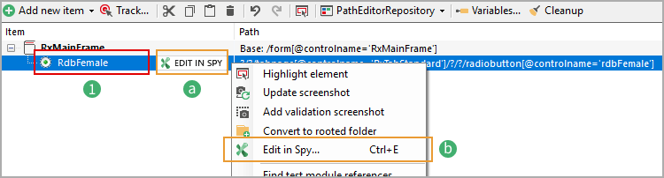 Accessing path editor from within Studio