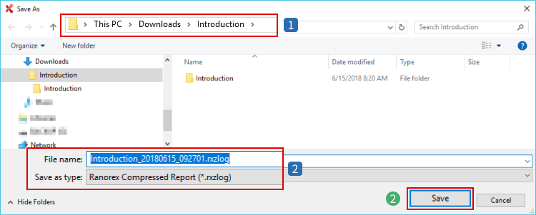 Manually creating compressed report - part II Manually creating compressed report - part II