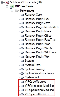 Reference list in Project View