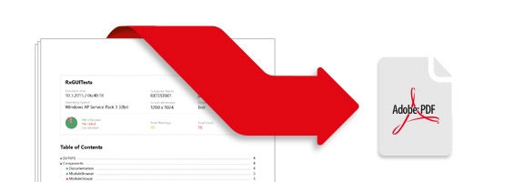 Convert your Ranorex Report to PDF