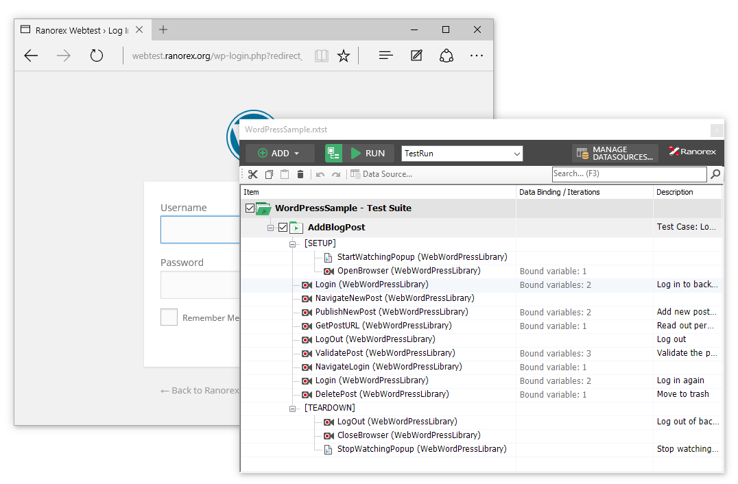 Automate Edge Browser