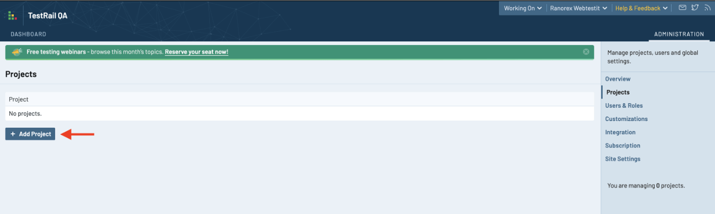 Test Case Management with TestRail and Ranorex Webtestit - Ranorex