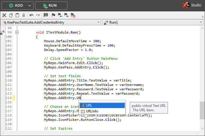 Code editor