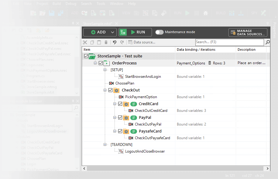 Decrease test automation maintenance with modular test cases
