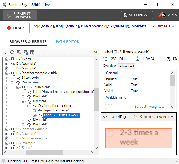 GUI object recognition