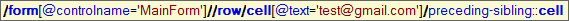 RanoreXPath Preceding Sibling
