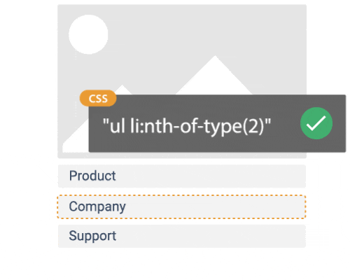 CSS selector generator