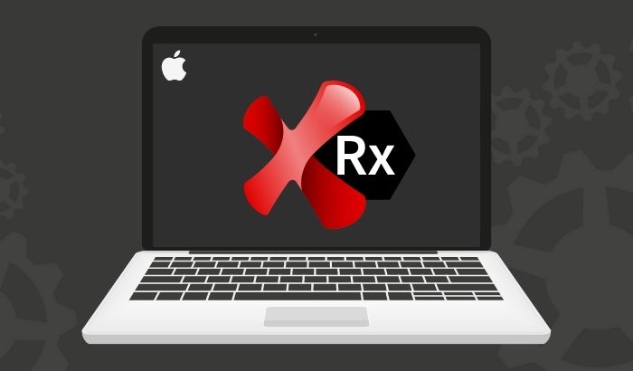 Ranorex Studio logo on a Macbook Pro